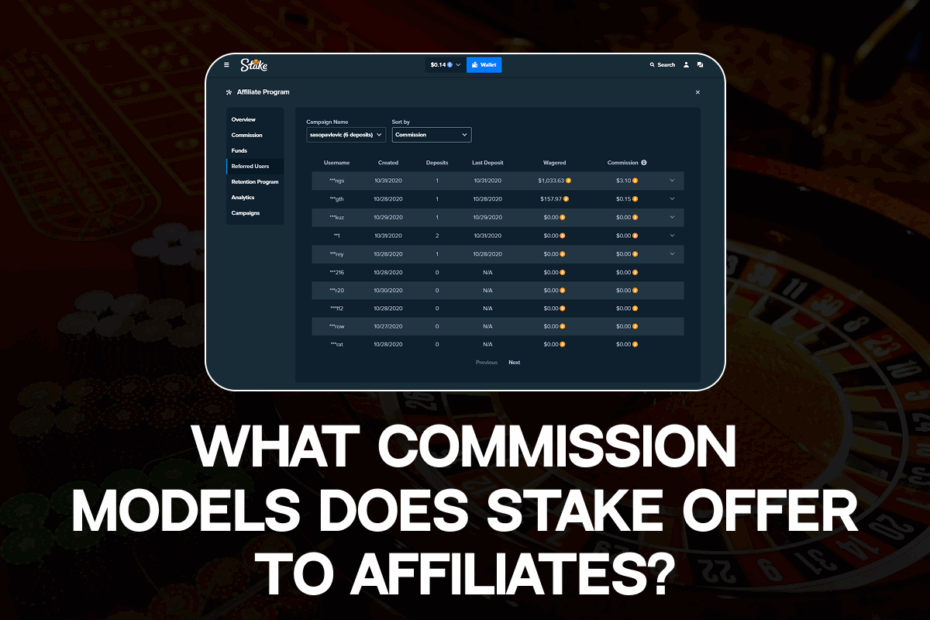 What Commission Models Does Stake Offer to Affiliates?